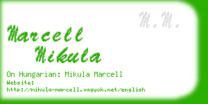 marcell mikula business card